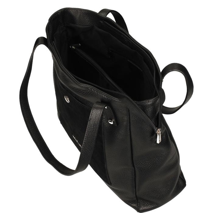Toscanio kožená kabelka H36 TOS D28 černá