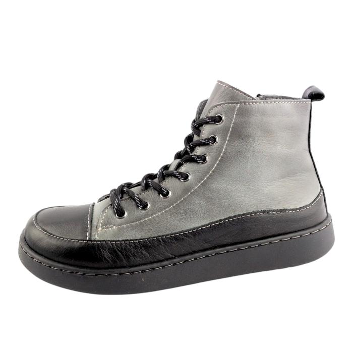 Aurelia kotníková obuv T65011 black-topo č.šedá