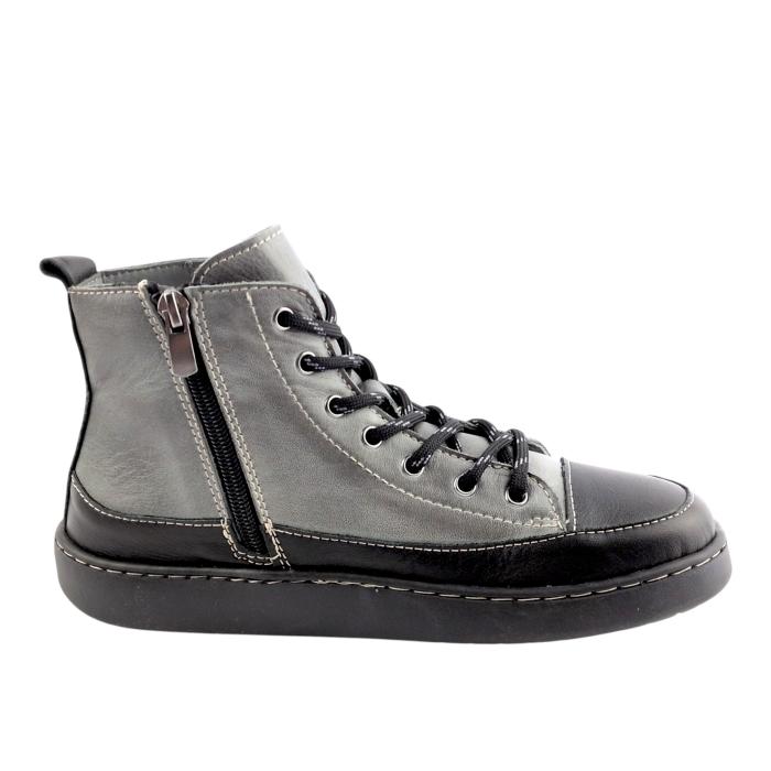 Aurelia kotníková obuv T65011 black-topo č.šedá, velikost 37