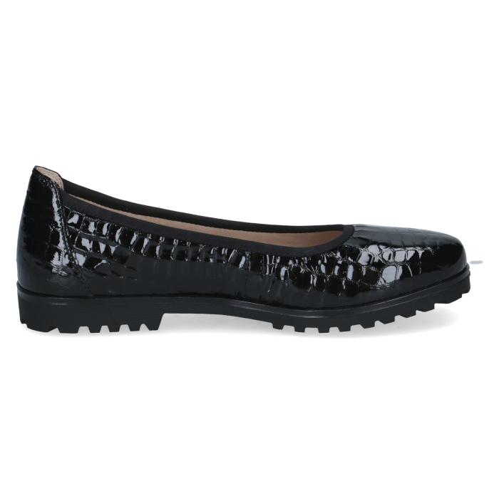 Caprice balerína 22151 black croco, velikost 37