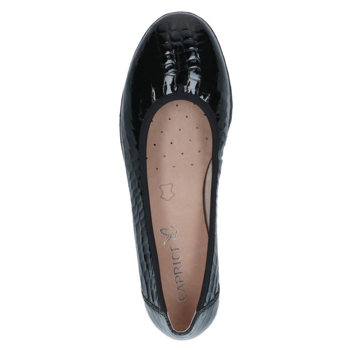 Caprice balerína 22151 black croco, velikost 37