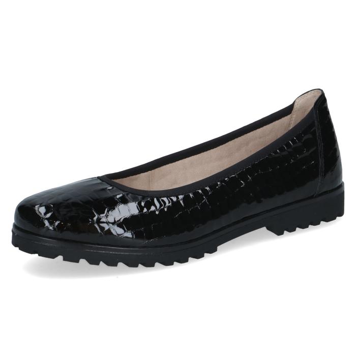 Caprice balerína 22151 black croco, velikost 37