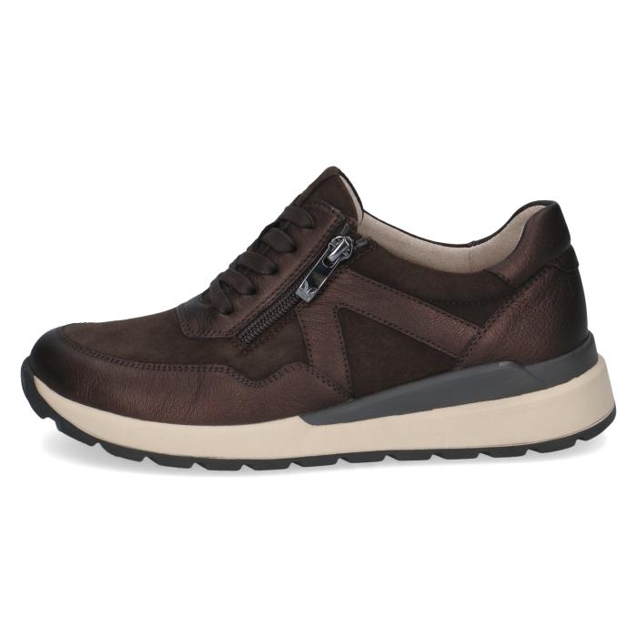 Caprice obuv extra široká 23737 DK Brown comb