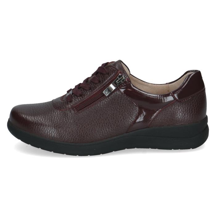 Caprice obuv extra široká 23776 BordeauxDeerComb