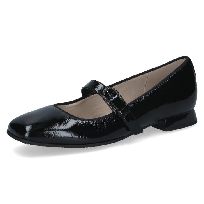 Caprice baleríny 22102 black naplak, velikost 37