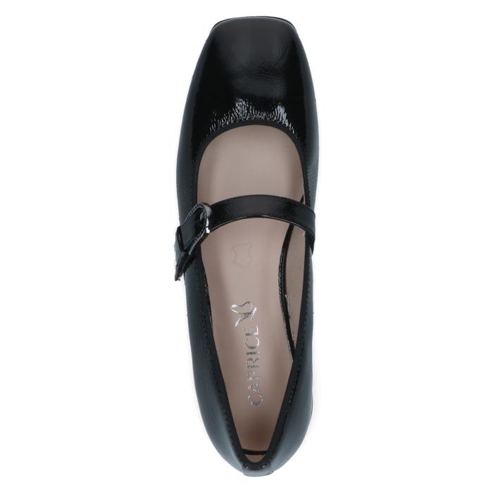 Caprice baleríny 22102 black naplak, velikost 37