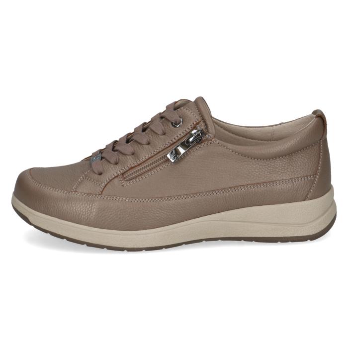 Caprice polobotka extra široká 23727 taupe perlato