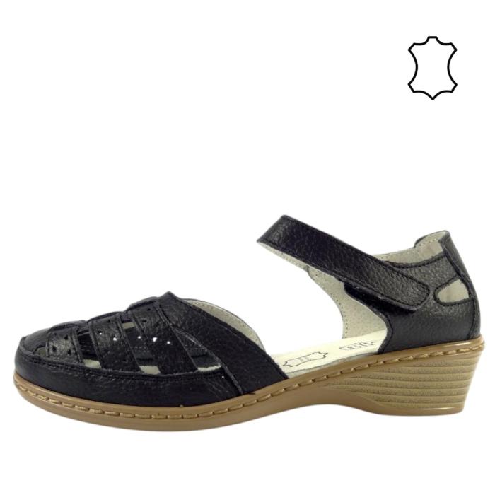 Aurelia kožená letní obuv LR62354 black, velikost 36