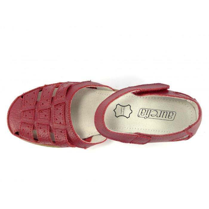 Letní obuv červená LR 62354, velikost 36