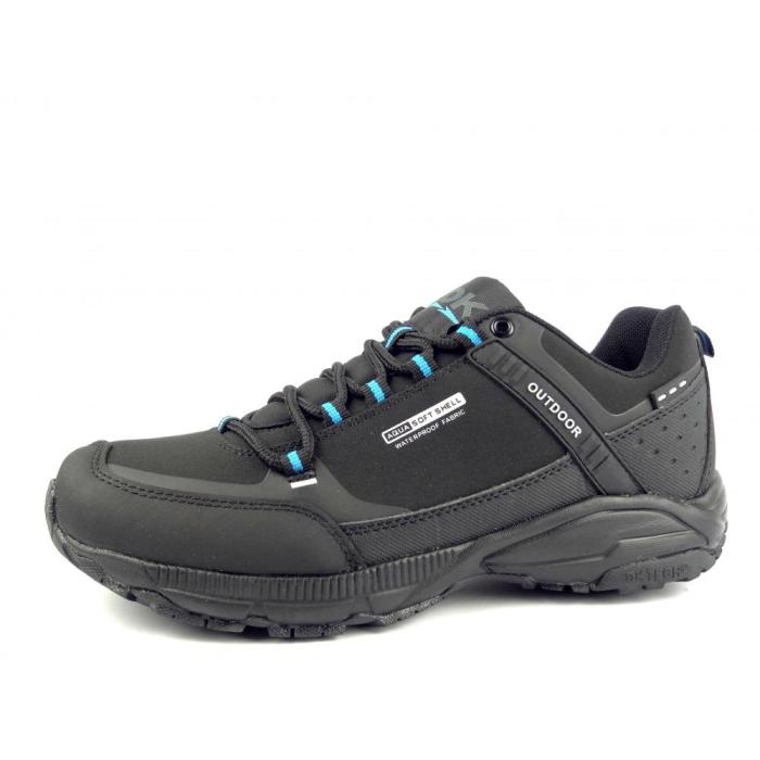 DK obuv softshell 1096 black blue, velikost 50