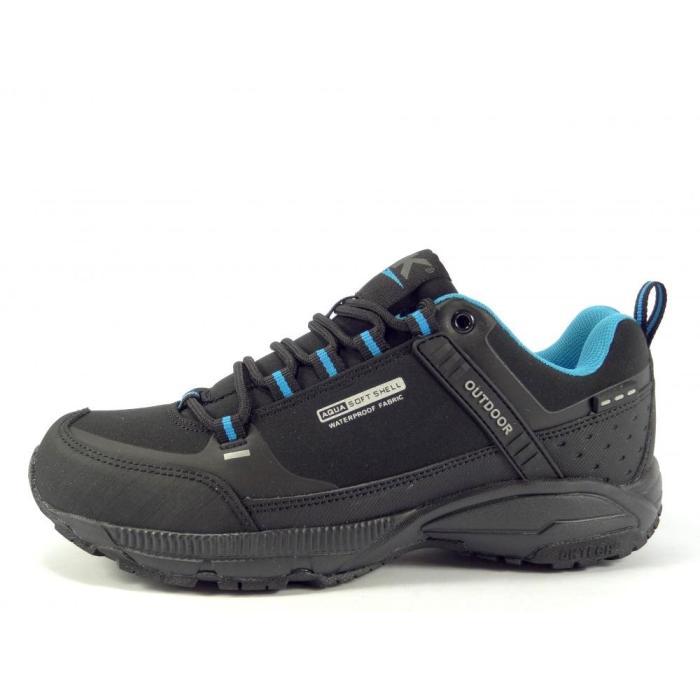 DK obuv softshell 1096 black blue D, velikost 41