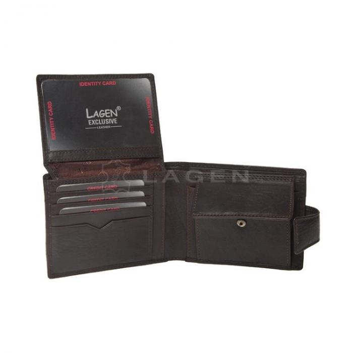 Lagen pánská peněženka V-98/  T dark brown