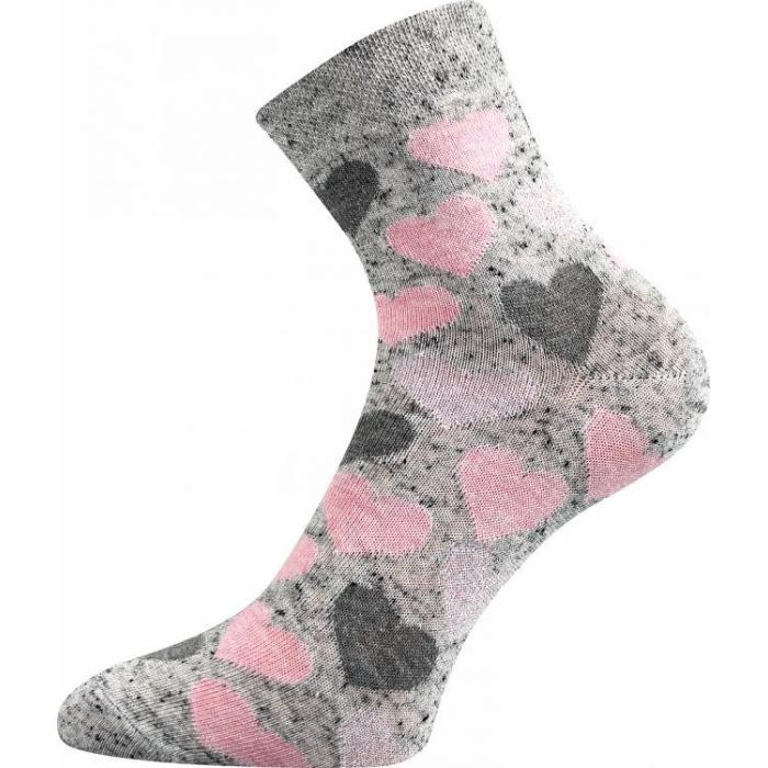 Ponožky dívčí Boma Ivanka 3 páry mix růžová, velikost 20-24