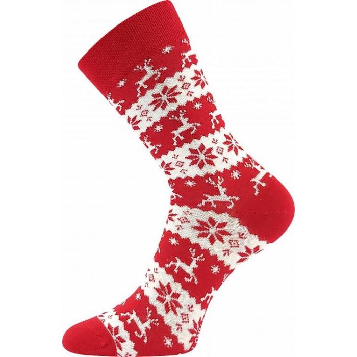 Elfi Ponožky Lonka dárkové balení červená, velikost 42-45