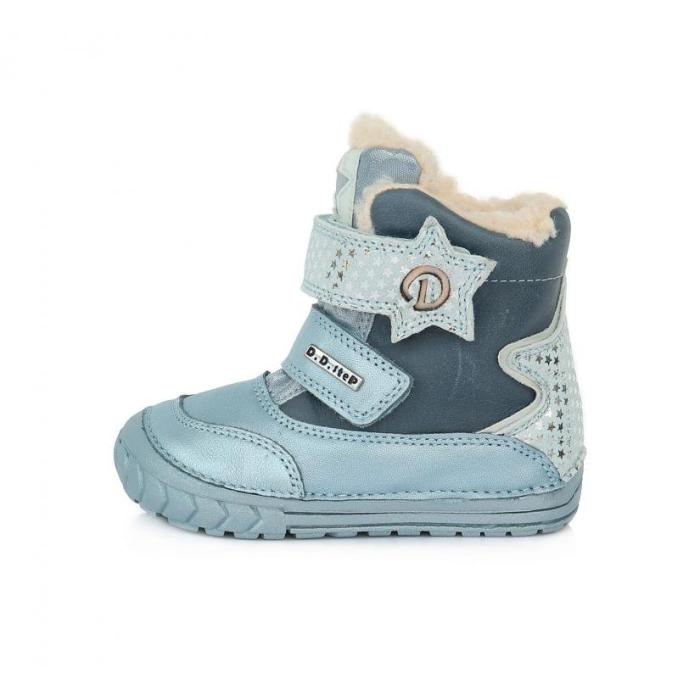 Dětská zimní obuv D.D.step světle modrá