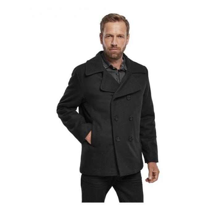 3109 Brandit Pea Coat pánský kabát 3109 2 černá, velikost 3XL