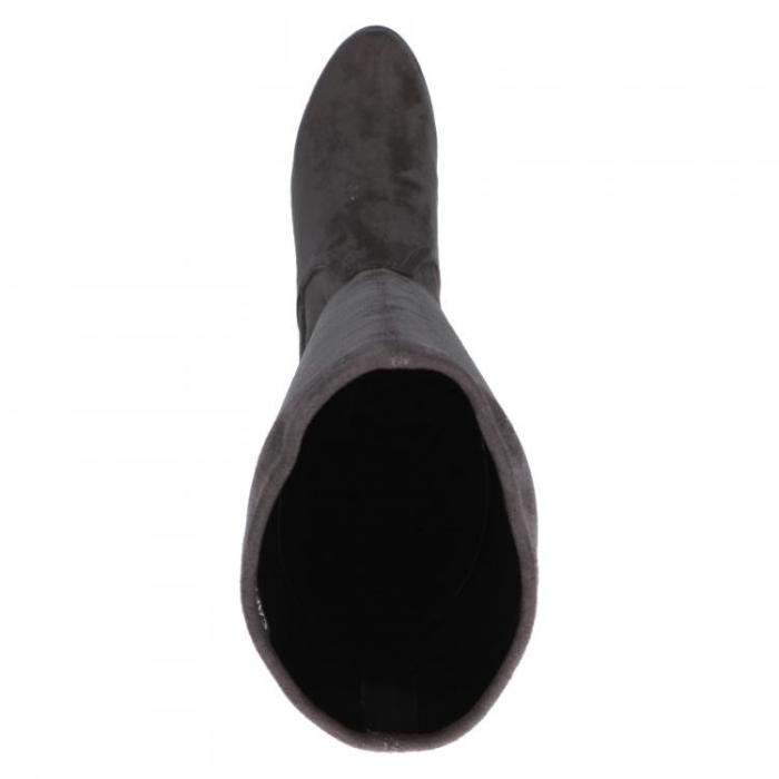 Caprice kozačky stretch 9-25506 dk grey stretch, velikost 37.5