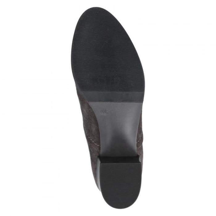 Caprice kozačky stretch 9-25506 dk grey stretch, velikost 37.5