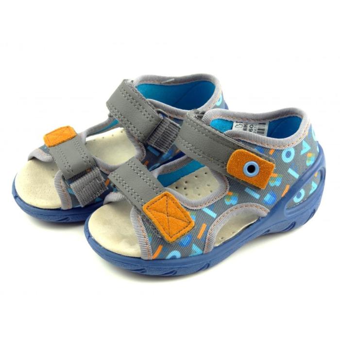 Befado dětské sandály 065P 160 modrá, velikost 22