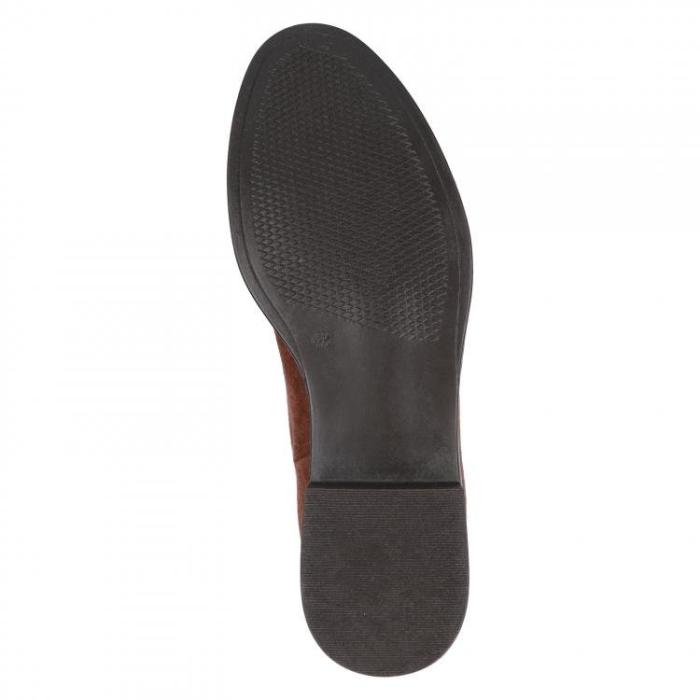 Caprice kozačky 9-25512-27 Dk Cognac stretch, velikost 38