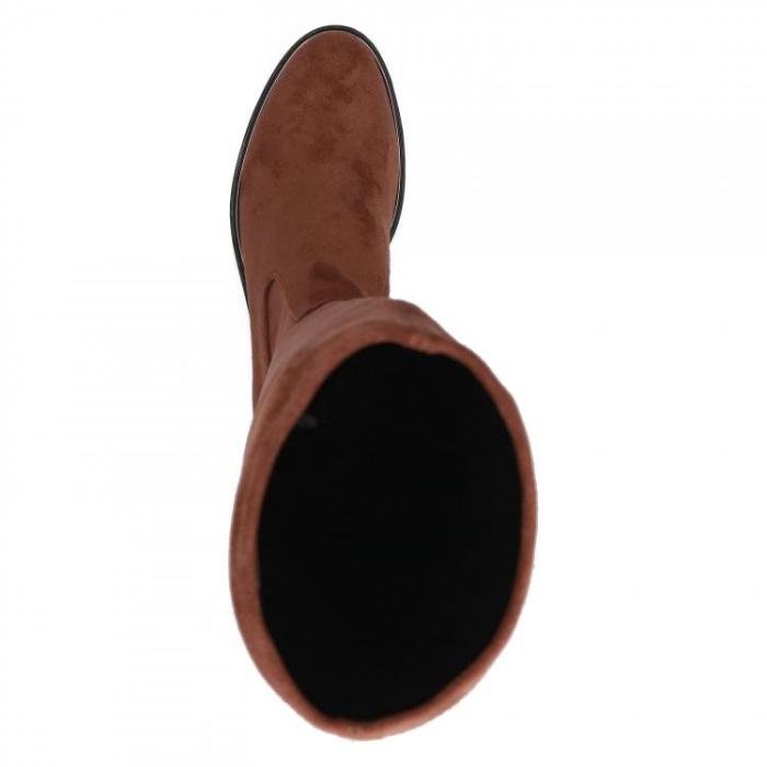 Caprice kozačky 9-25512-27 Dk Cognac stretch, velikost 38