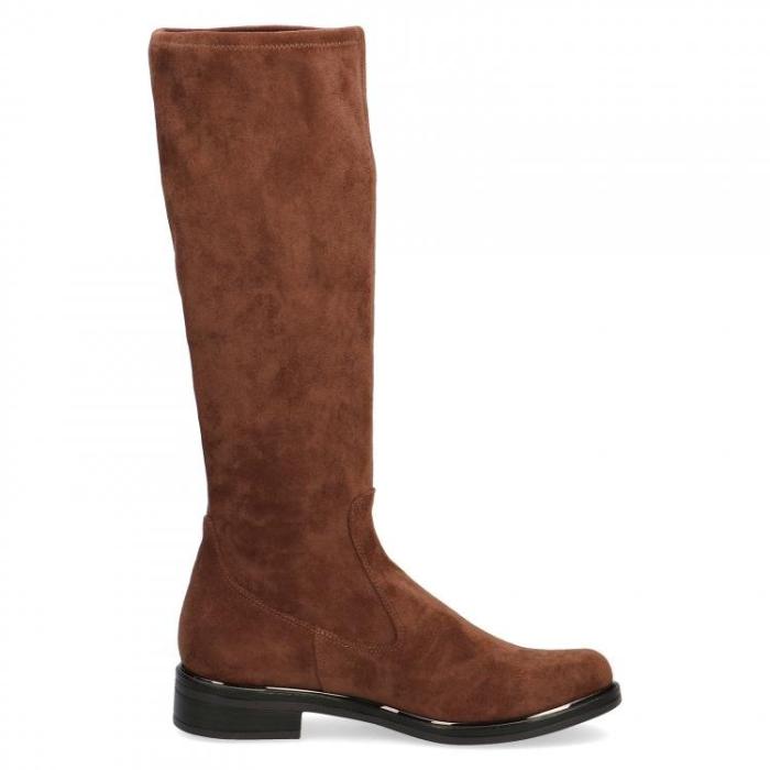 Caprice kozačky 9-25512-27 Dk Cognac stretch, velikost 38
