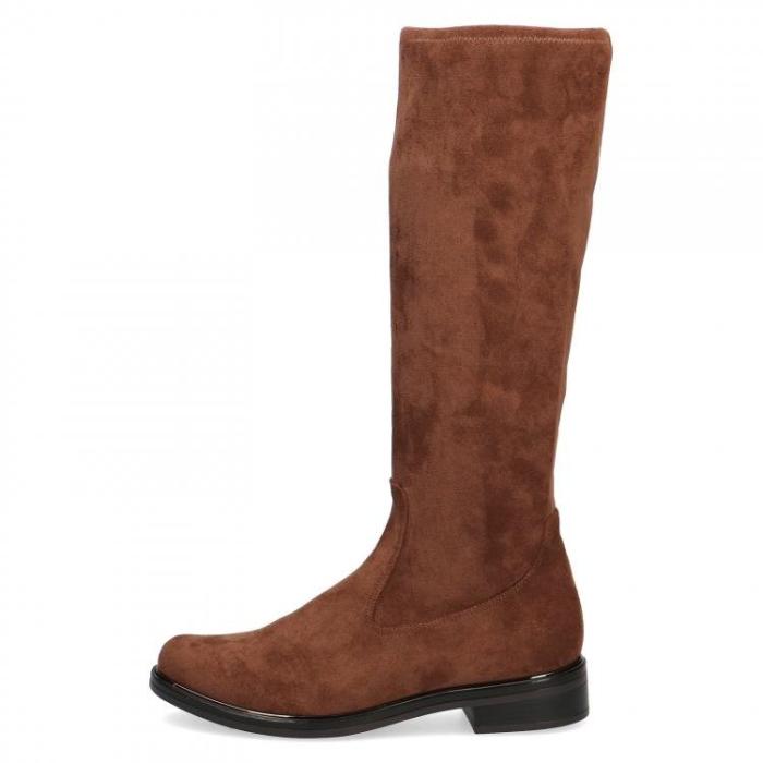Caprice kozačky 9-25512 Dk Cognac stretch