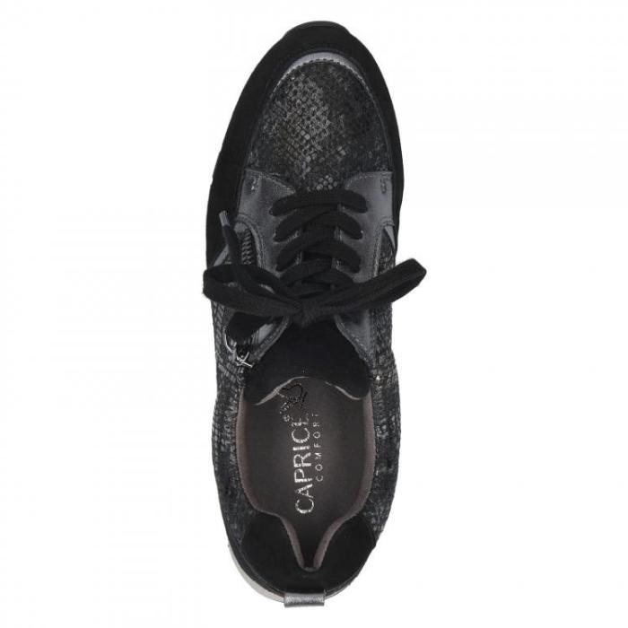 Polobotky CAPRICE černé 93708, velikost 39
