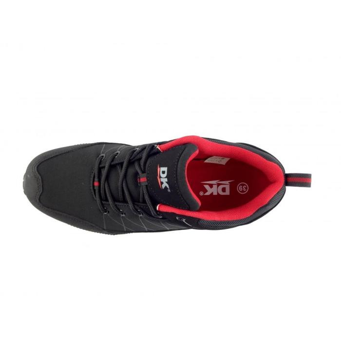 DK obuv softshell black red 18108 D, velikost 37