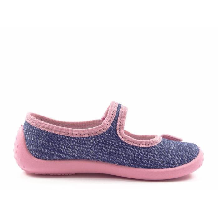 Přezůvky balerínk NAZO 003BB růž, velikost 33