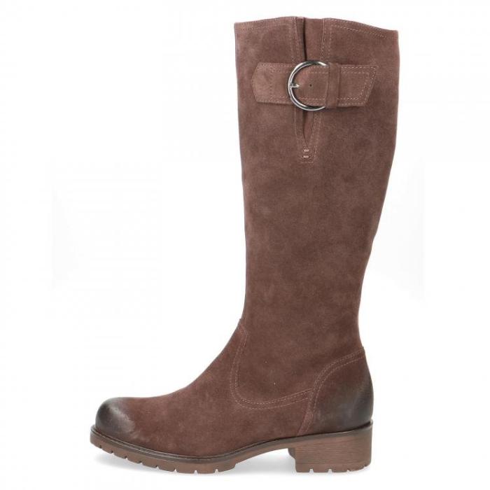 Kozačky CAPRICE hnědé suede26607